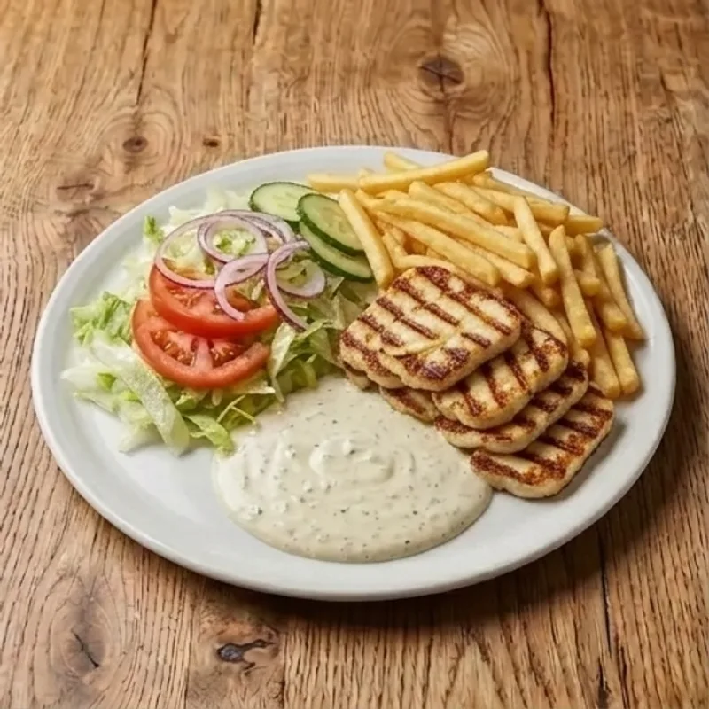 Halloumi­tallrik – grillrätter från Lavolia Pizzeria i Malmö